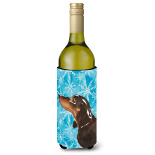 "Caroline's Treasures Dachshund Preto e Fogo Porta Garrafa Inverno, 750ml, Multicolor"