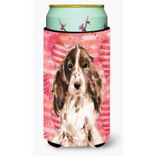 Caroline's Treasures Brown Parti Love Decorative Can Hugger Tall Multicolor