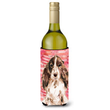 """"Caroline's Treasures Brown Parti Love Decorative Bottle Hugger 750ml Multicolor""""
