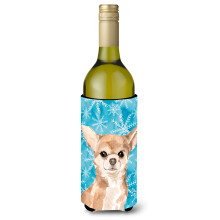 """"Caroline's Treasures Chihuahua Winter Decorative Bottle Hugger 750ml Multicolor""""