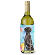 """"Caroline's Treasures Black Labrador Easter Decorative Bottle Hugger 750ml Multicolor""""