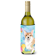 Caroline's Treasures Corgi Easter Decorative Bottle Hugger 750ml Multicolor