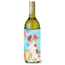 Caroline's Treasures Brittany Spaniel Easter Decorative Bottle Hugger 750ml Multicolor