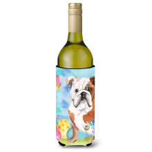 Caroline's Treasures English Bulldog Easter Decorative Bottle Hugger 750ml Multicolor
