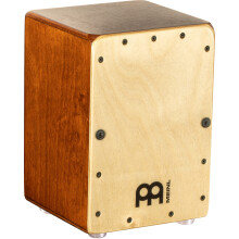 Meinl Mini cajon Box Drum with Internal Snares - MADE IN EUROPE - Baltic Birch Frontplate  Almond Birch Body  Miniature Size  2-YEAR WARRANTY Mc1AB-B