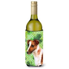""""Caroline's Treasures Smooth Fox Terrier St Patrick's Decorative Bottle Hugger 750ml Multicolor""""