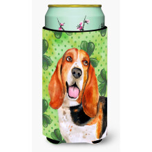 Carolines Treasures Basset Hound St. Patricks dekorative Can Hugger Tall Boy Multicolor""""