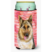 Caroline's Treasures German Shepherd Love Decorative Can Hugger Tall Boy Multicolor