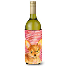 Caroline's Treasures Toy Terrier Love Decorative Bottle Hugger  750ml  Multicolor