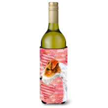 Caroline's Treasures Fox Terrier Love Decorative Bottle Hugger  750ml  Multicolor
