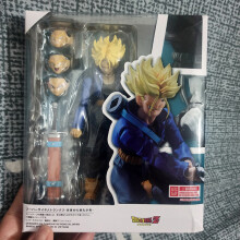 (Con caja) Figura de Trunks SHF Trunks Boy del futuro modelo de colección DBZ juguetes Anime figuras de acción