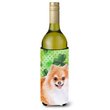 "Caroline's Treasures Pomeranian #2 Decorativo Hugger de Garrafa St Patrick's, 750ml, Multicolor"
