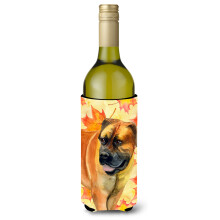 """"Caroline's Treasures Boerboel Mastiff Fall Decorative Bottle Hugger 750ml Multicolor""""