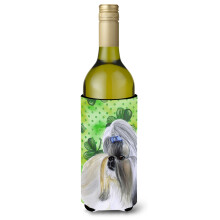""""Caroline's Treasures Shih Tzu St Patrick's Decorative Bottle Hugger 750ml Multicolor""""