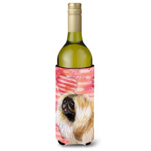 """"Caroline's Treasures Pekingese Love Decorative Bottle Hugger 750ml Multicolor""""