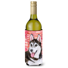 "Caroline's Treasures Husky #2 Amor Garrafa Decorativa, 750ml, Multicolor"