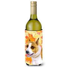 Caroline's Treasures American Staffordshire Fall Decorative Bottle Hugger 750ml Multicolor