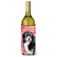 Caroline's Treasures Bernese Mountain Dog Love Decorative Bottle Hugger  750ml  Multicolor