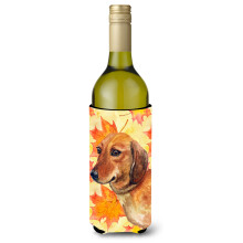 "Caroline's Treasures Dachshund Outono Garrafa Decorativa, 750ml, Multicolor"
