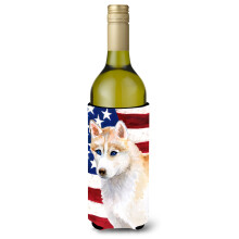 "Caroline's Treasures Siberian Husky Decorativo para Garrafas, 750ml, Multicolor"