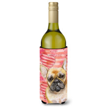 Caroline's Treasures French Bulldog Love Decorative Bottle Hugger 750ml Multicolor