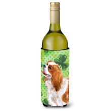 """"Caroline's Treasures Cavalier Spaniel St Patrick's Decorative Bottle Hugger 750ml Multicolor""""