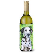 """"Caroline's Treasures Dalmatian Puppy St Patrick's Decorative Bottle Hugger 750ml Multicolor""""