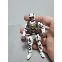(Plum)Warrior Elite Force 1:18 Military Action Figure Doll Poseable Dolls Terrorist SWAT SWAT Team Statue 3.75