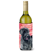 """"Caroline's Treasures Giant Schnauzer Love Decorative Bottle Hugger 750ml Multicolor""""