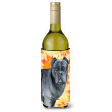 "Caroline's Treasures Cane Corso Porta-Botellas Decorativa Outono, 750ml, Multicolorido"