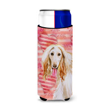 "Caroline's Treasures Afghan Hound Love Can Hugger Decorativo, Slim, Multicolor"
