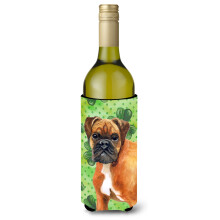 "Caroline's Treasures Boxer Alemão St. Patrick's Garrafa Decorativa, 750ml, Multicolor"