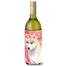 "Caroline's Treasures Siberian Husky Love Garrafa Decorativa, 750ml, Multicolor"