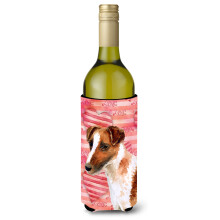 """"Caroline's Treasures Smooth Fox Terrier Love Decorative Bottle Hugger 750ml Multicolor""""