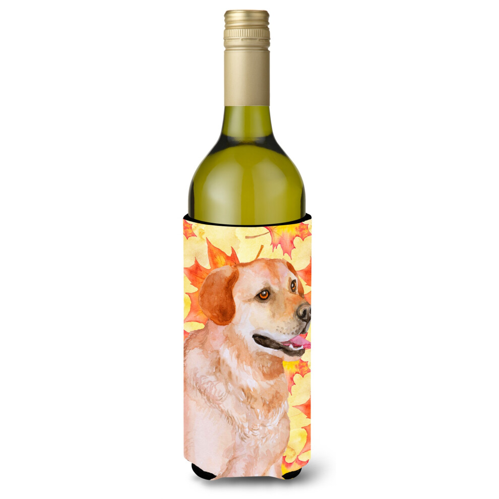 „„Caroline's Treasures Labrador Retriever Jesienny Ozdobny Pojemnik Na Butelkę 750 Ml, Wielokolorowy””-image