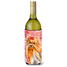 """"Caroline's Treasures Yorkshire Terrier Love Decorative Bottle Hugger 750ml Multicolor""""