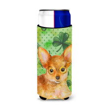 "Caneca Decorativa Toy Terrier St. Patrick Slim, Multicolorida"