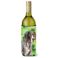 """"Caroline's Treasures German Shorthaired Pointer St Patrick's Decorative Bottle Hugger 750ml Multicolor""""