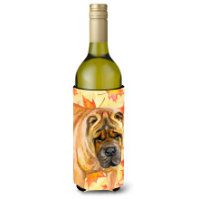 "Caroline's Treasures Shar Pei Outono Porta Garrafa Decorativo, 750ml, Multicolorido"