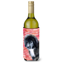 "Caroline's Treasures Newfoundland Puppy Love Porta-Botellas Decorativa, 750ml, Multicolor"
