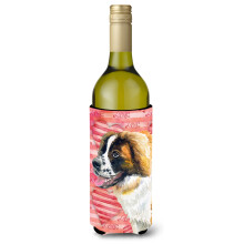 """"Caroline's Treasures Saint Bernard Love Decorative Bottle Hugger 750ml Multicolor""""