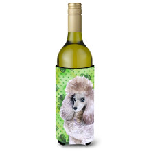 Caroline's Treasures Poodle St Patrick's Decorative Bottle Hugger 750ml Multicolor
