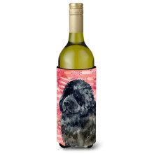 """"Caroline's Treasures Newfoundland Love Decorative Bottle Hugger 750ml Multicolor""""