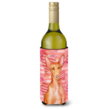 "Caroline's Treasures Pharaoh Hound Amor Suporte Decorativo para Garrafa, 750ml, Multicolor"