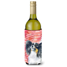 """"Caroline's Treasures Papillon Love Decorative Bottle Hugger 750ml Multicolor""""