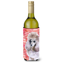 "Caroline's Treasures Poodle Love Garrafa Decorativa, 750ml, Multicolor"