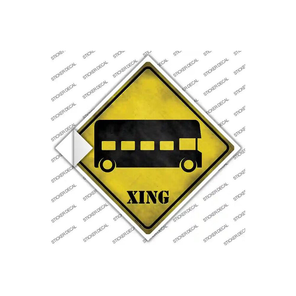 Smart Blonde Cx-211S-L Double-Decker Bus Xing Novelty Diamond Sticker Decal - Large 727897997793