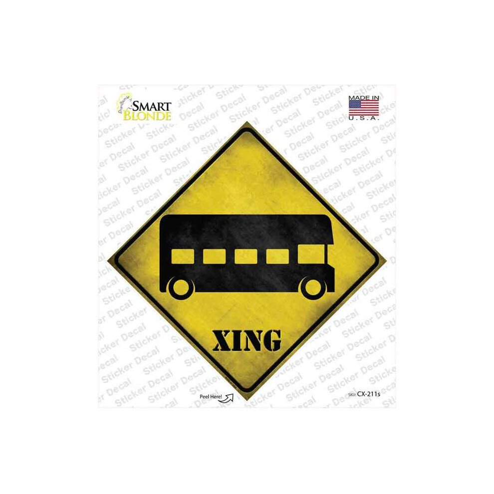 Smart Blonde Cx-211S-M Double-Decker Bus Xing Novelty Diamond Sticker Decal - Medium 731997822480