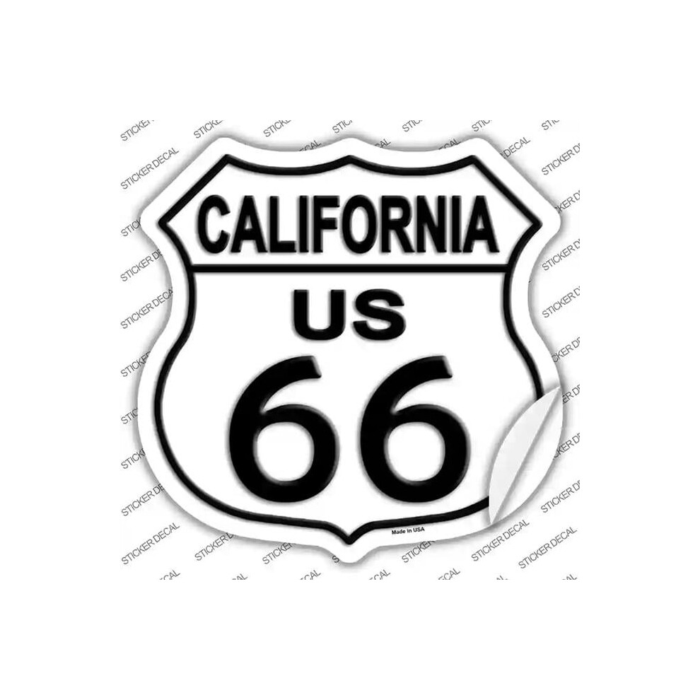 Smart Blonde Hs-102S-S California Route 66 Novelty Highway Shield Sticker Decal - Small 731997825238