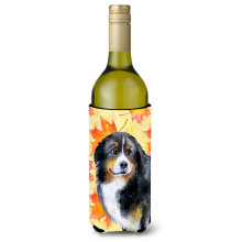 Caroline's Treasures Bernese Mountain Dog Fall Decorative Bottle Hugger 750ml Multicolor